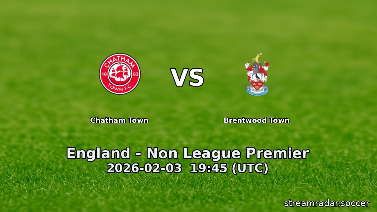Chatham Town vs Brentwood Town