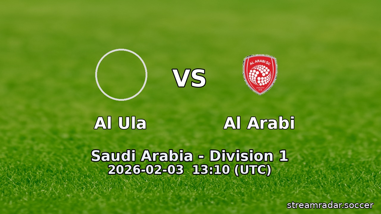 Al Ula vs Al Arabi