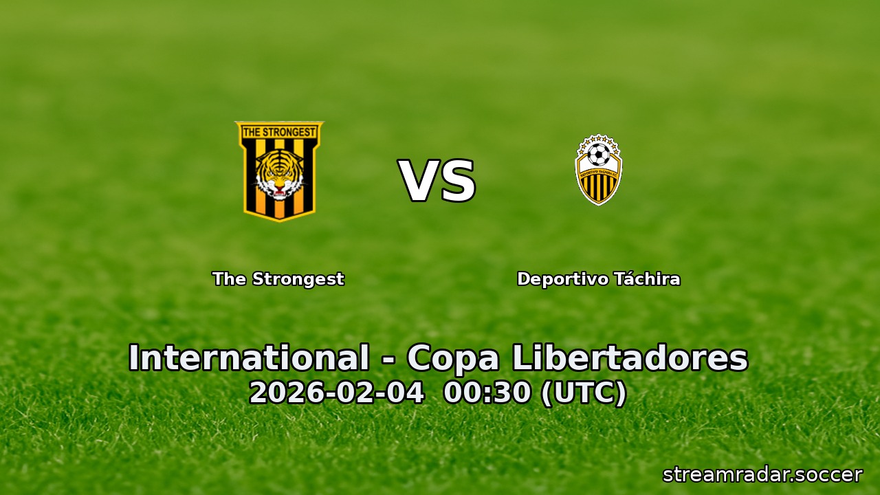 The Strongest vs Deportivo Táchira