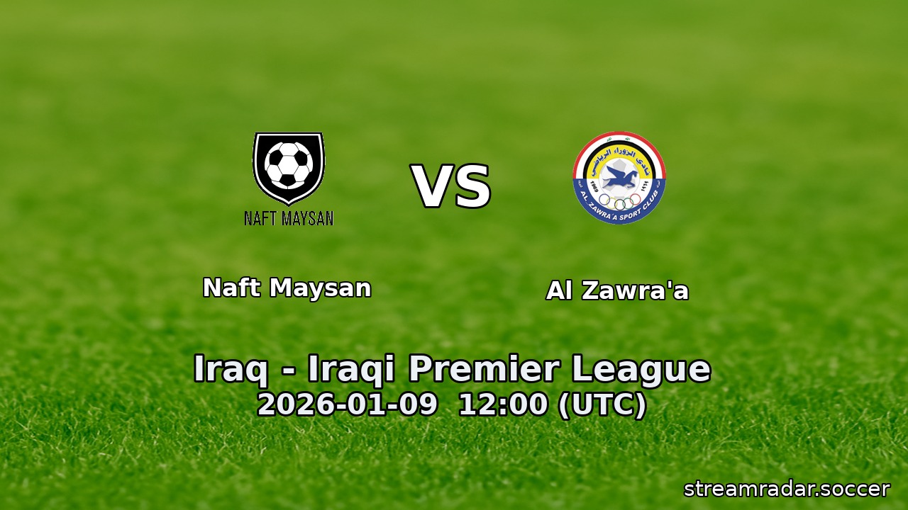 Naft Maysan vs Al Zawra'a
