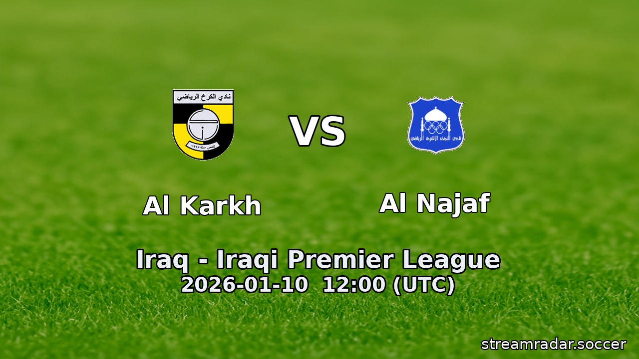 Al Karkh vs Al Najaf