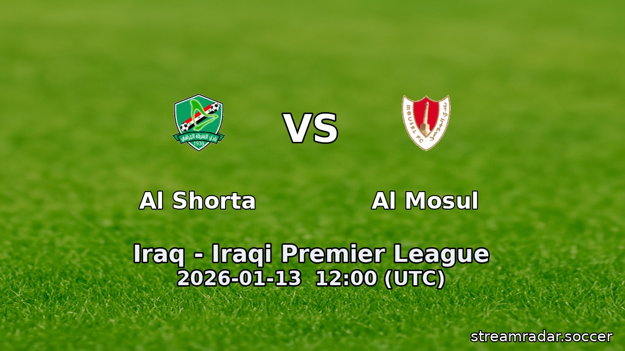 Al Shorta vs Al Mosul