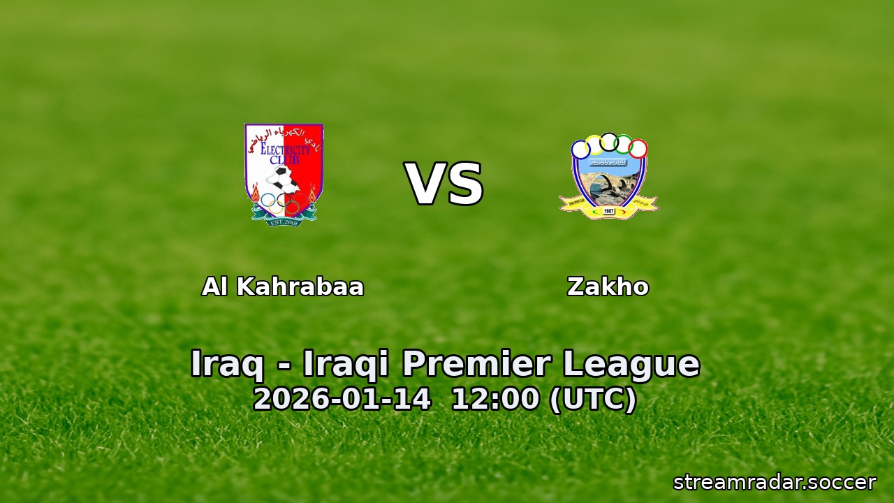 Al Kahrabaa vs Zakho