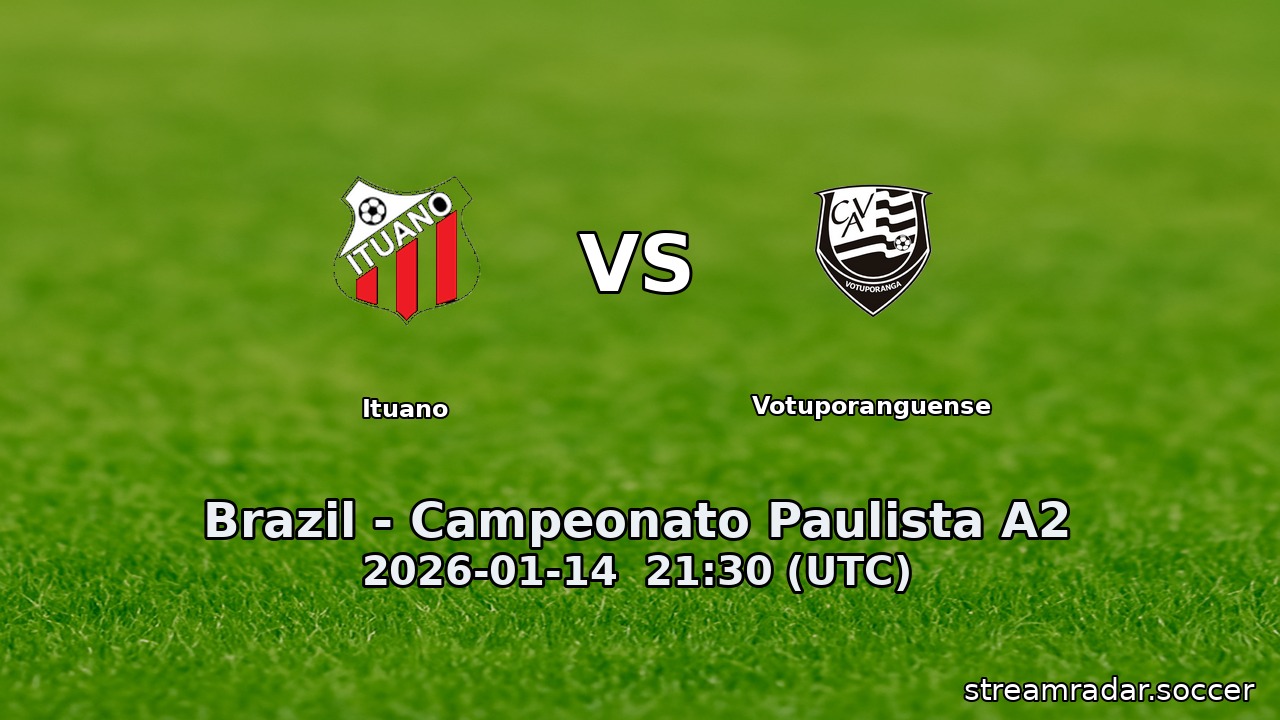 Ituano vs Votuporanguense