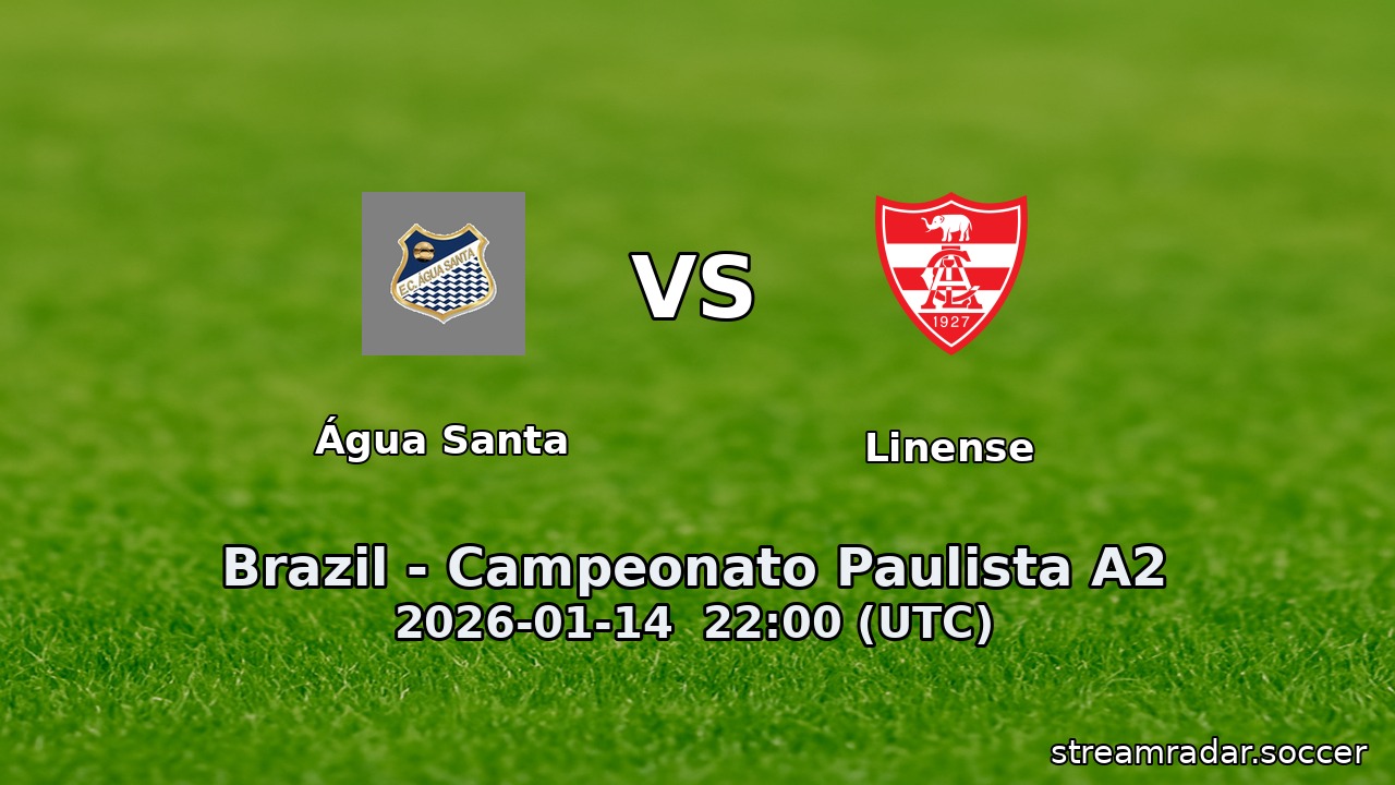 Água Santa vs Linense