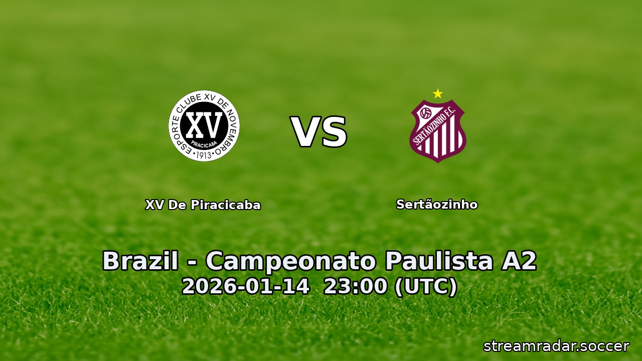 XV De Piracicaba vs Sertãozinho