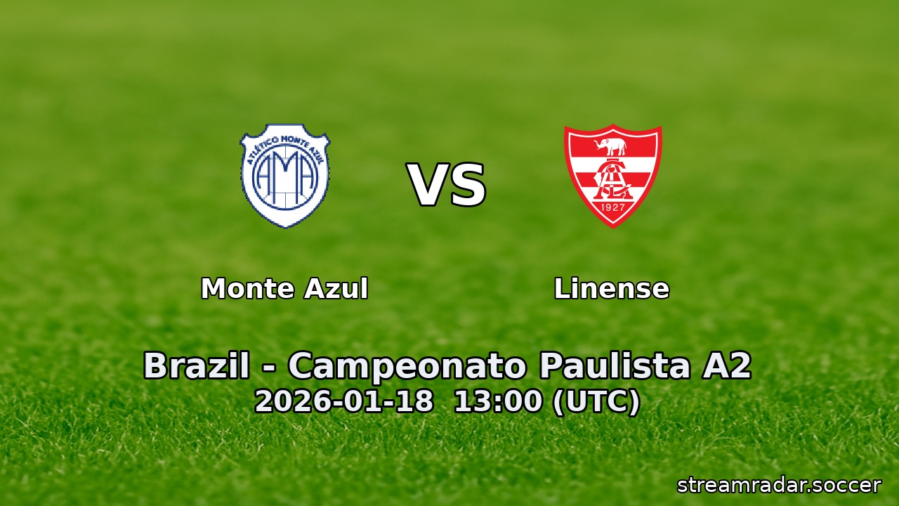 Monte Azul vs Linense
