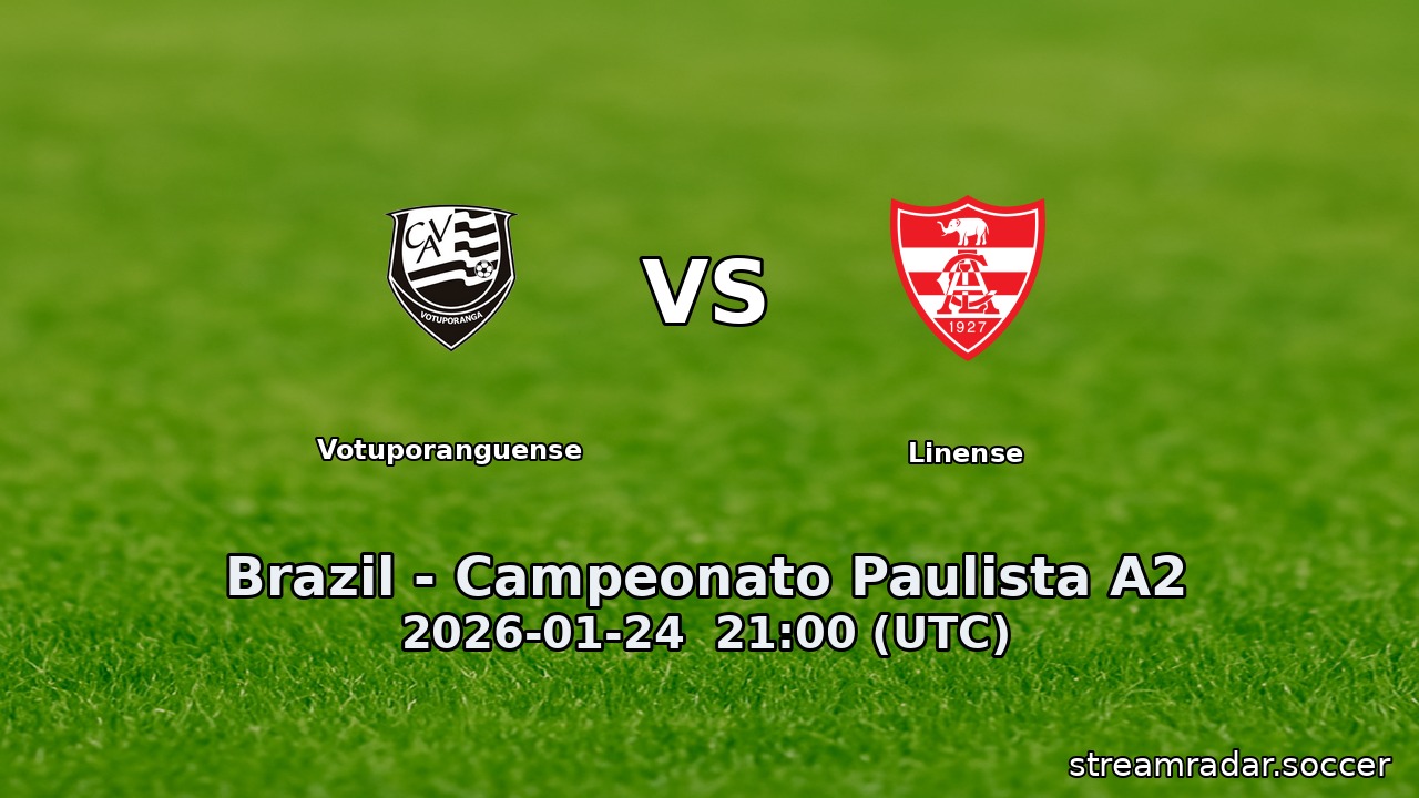 Votuporanguense vs Linense