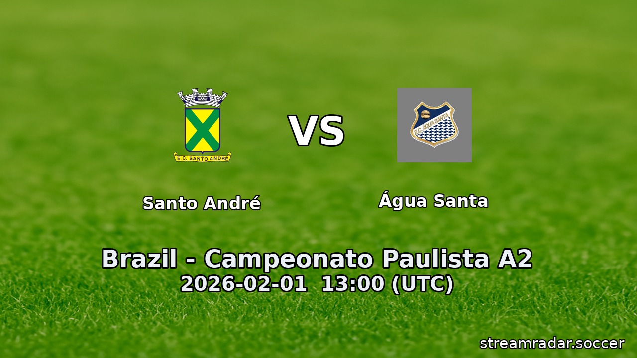 Santo André vs Água Santa