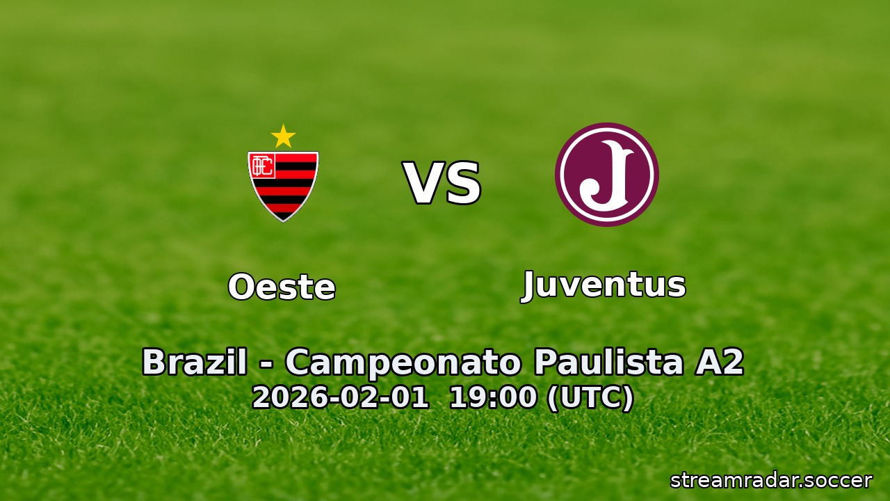 Oeste vs Juventus