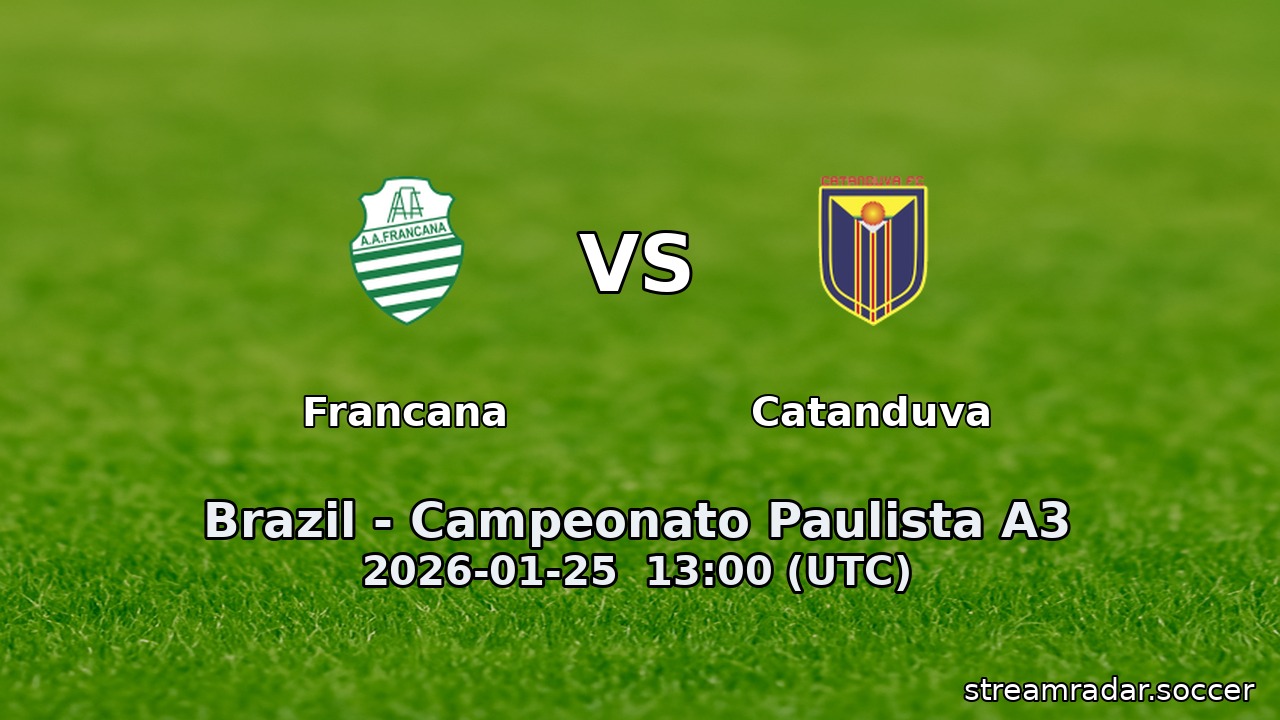 Francana vs Catanduva