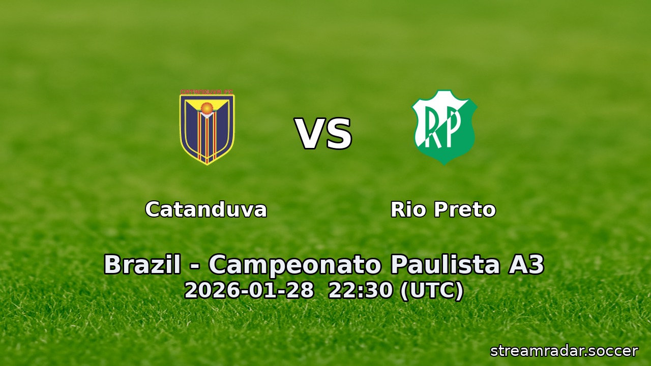Catanduva vs Rio Preto