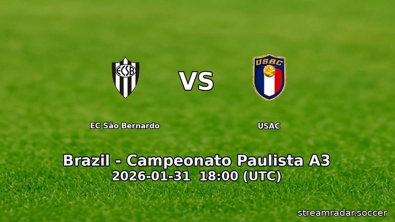 EC São Bernardo vs USAC