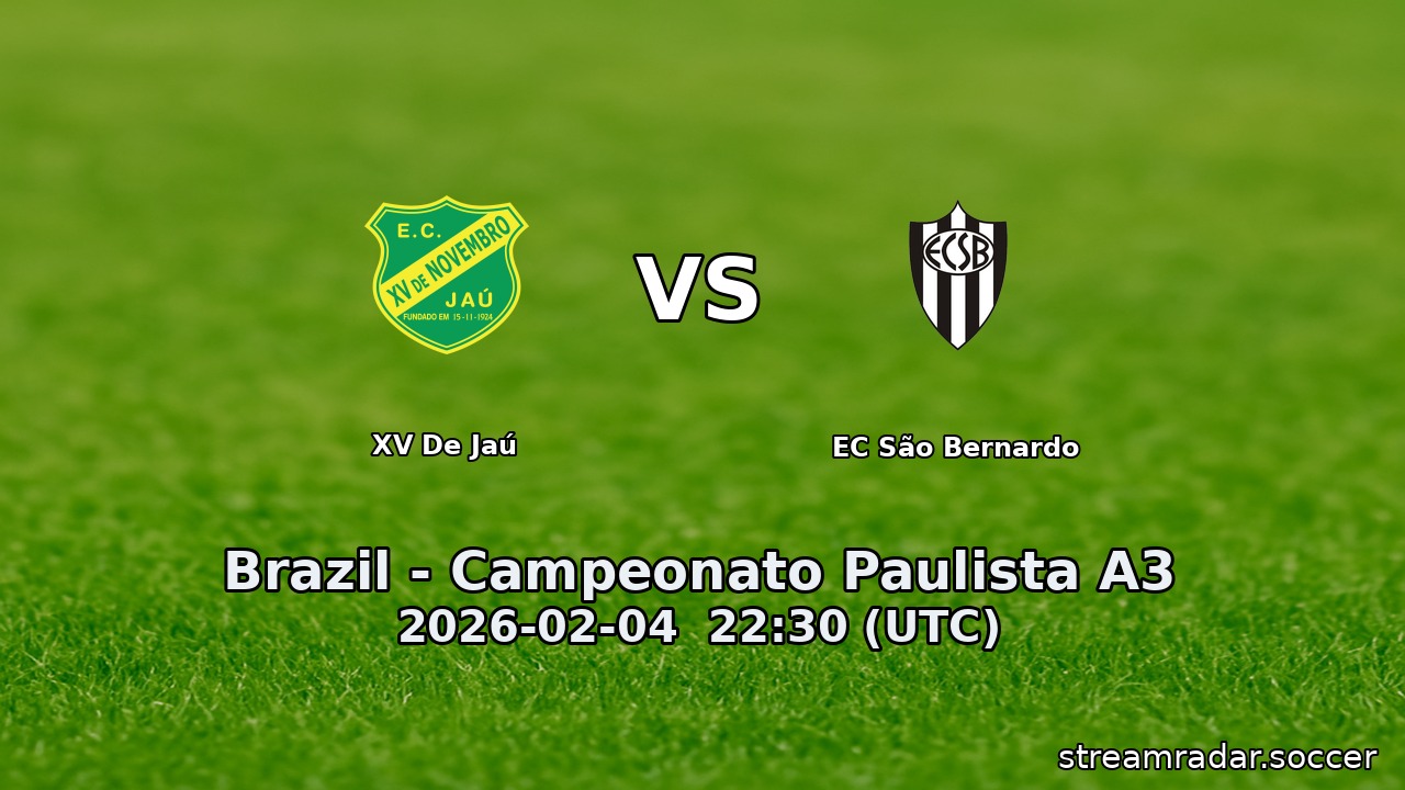 XV De Jaú vs EC São Bernardo
