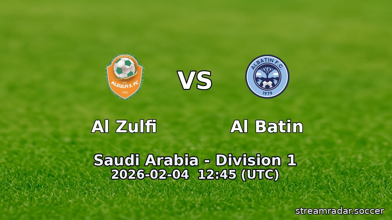 Al Zulfi vs Al Batin