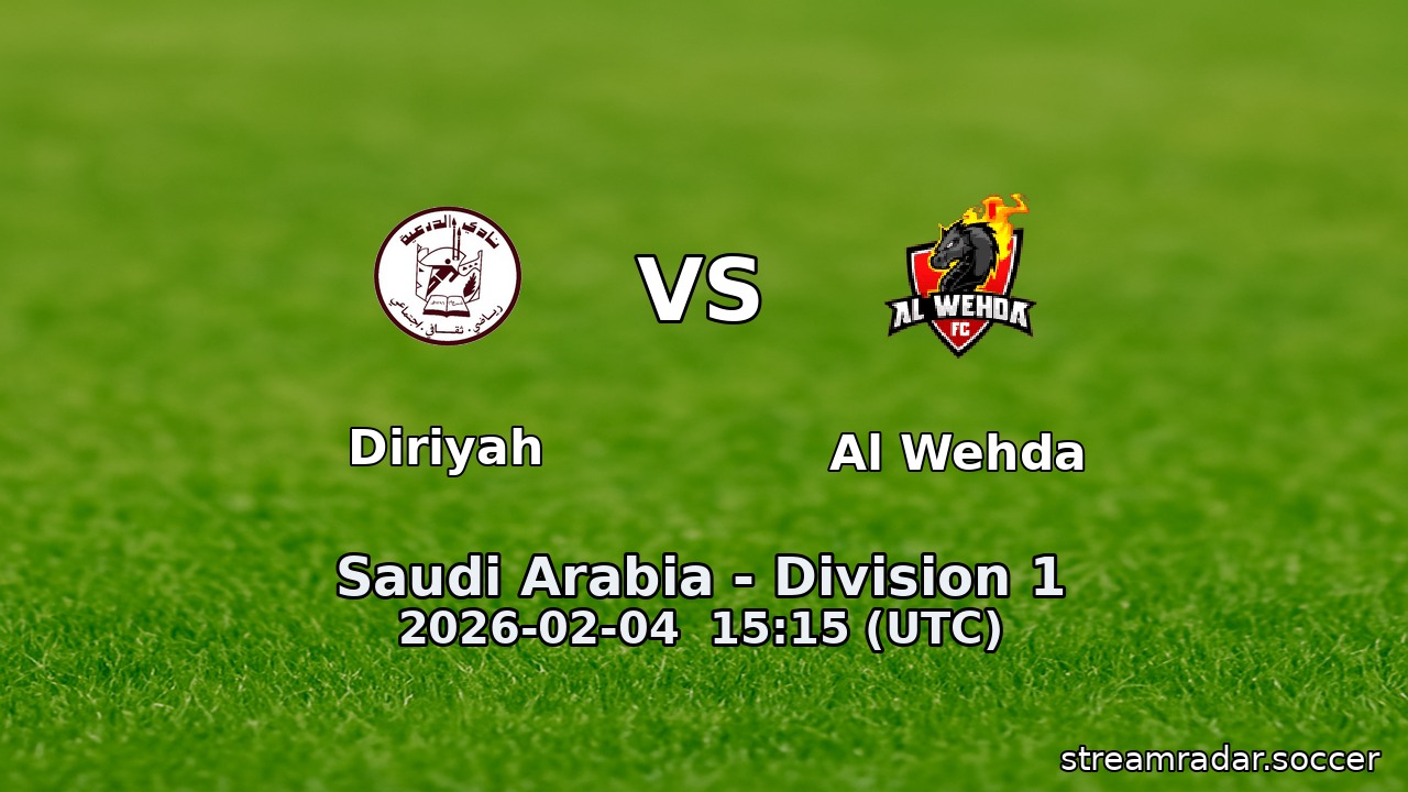 Diriyah vs Al Wehda