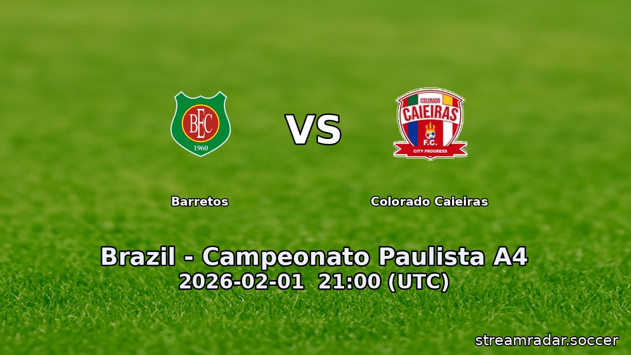 Barretos vs Colorado Caieiras