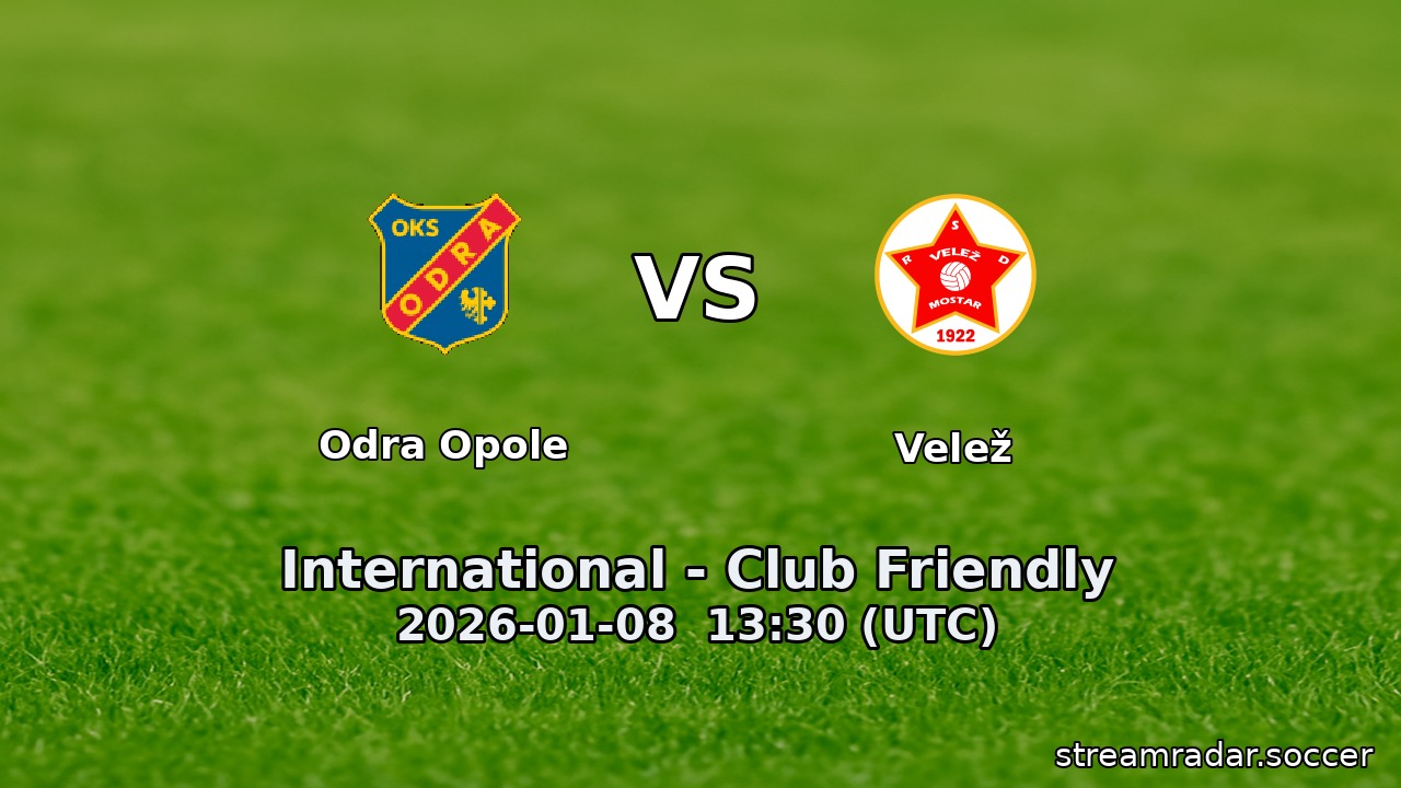 Odra Opole vs Velež