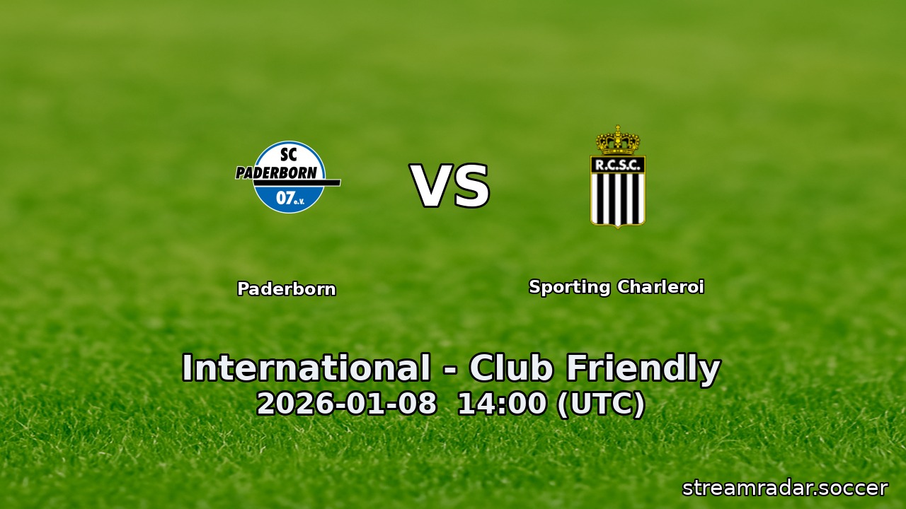 Paderborn vs Sporting Charleroi