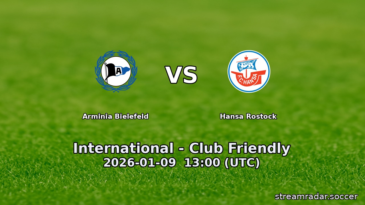 Arminia Bielefeld vs Hansa Rostock