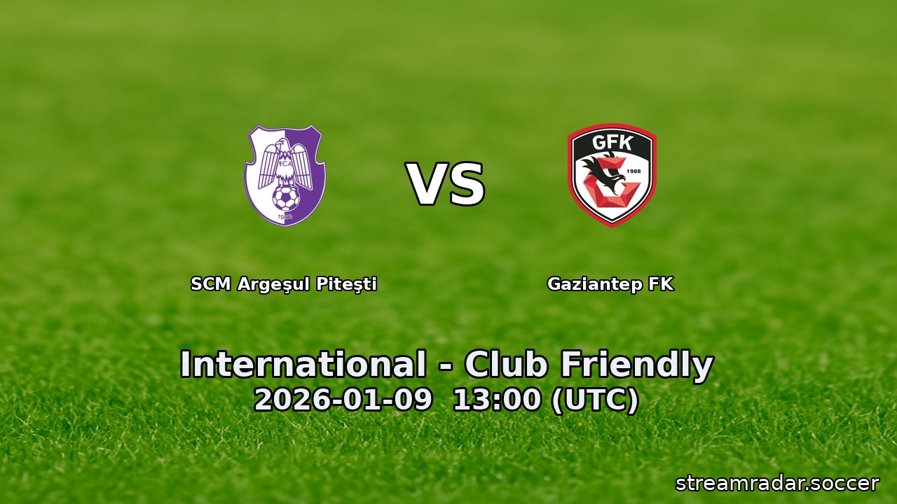 SCM Argeşul Piteşti vs Gaziantep FK