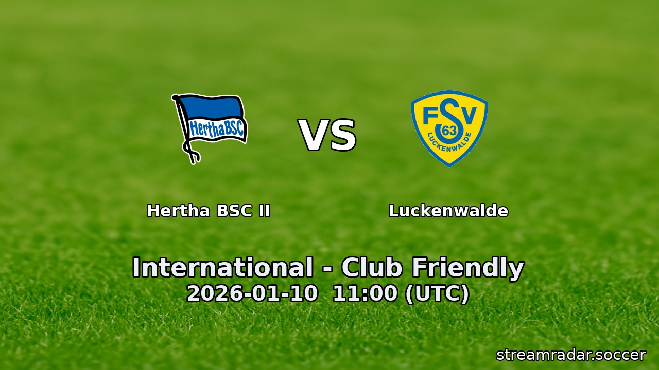 Hertha BSC II vs Luckenwalde