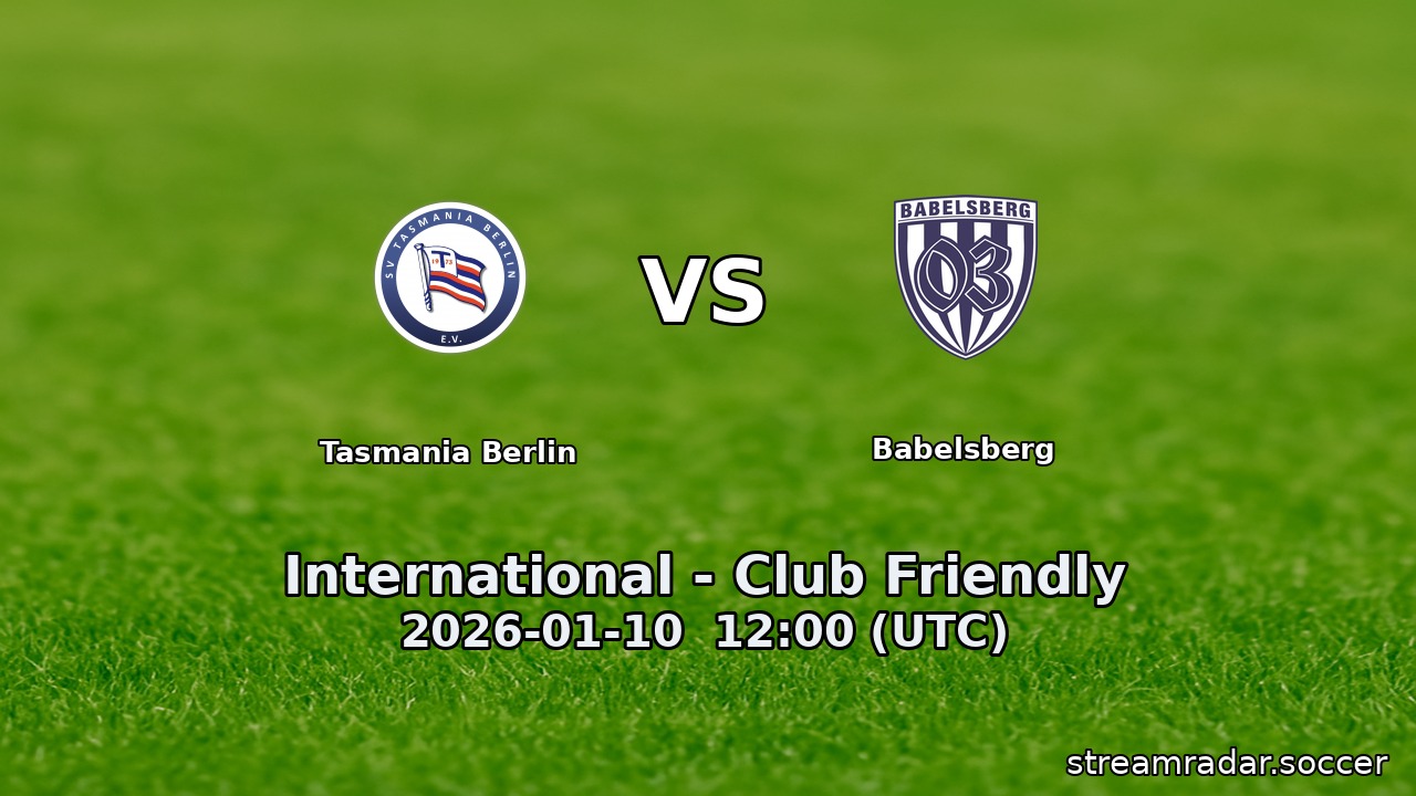Tasmania Berlin vs Babelsberg