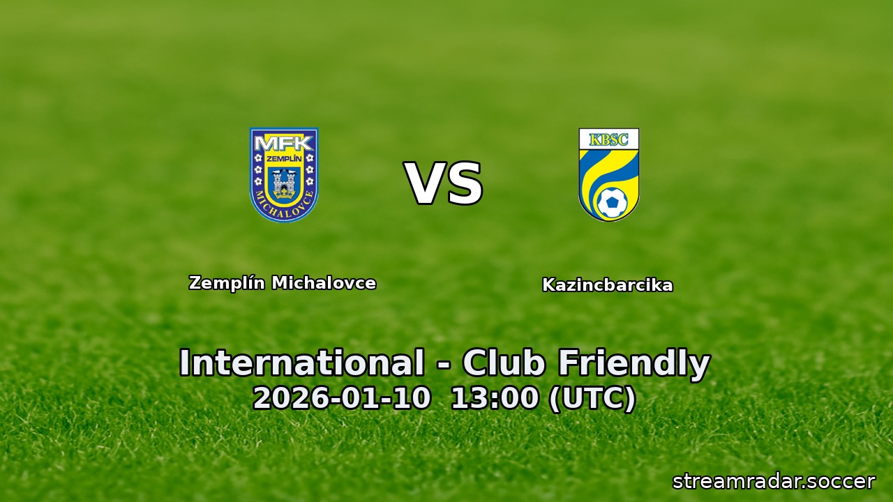 Zemplín Michalovce vs Kazincbarcika
