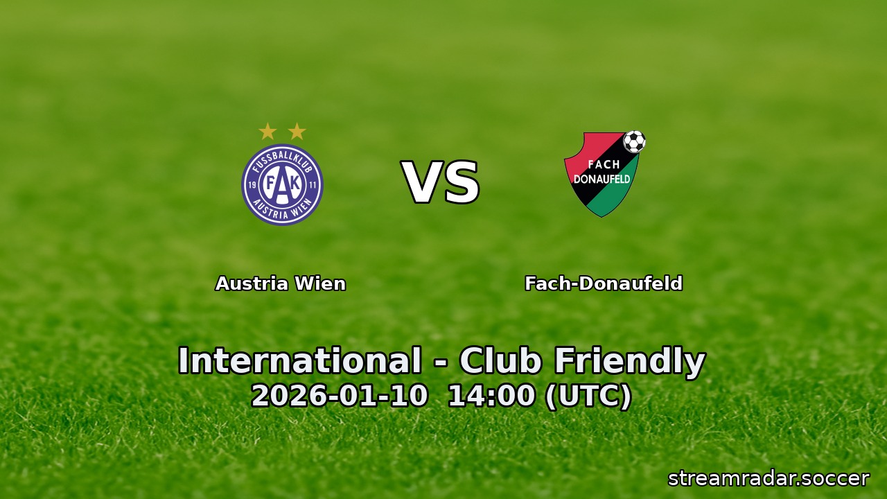 Austria Wien vs Fach-Donaufeld