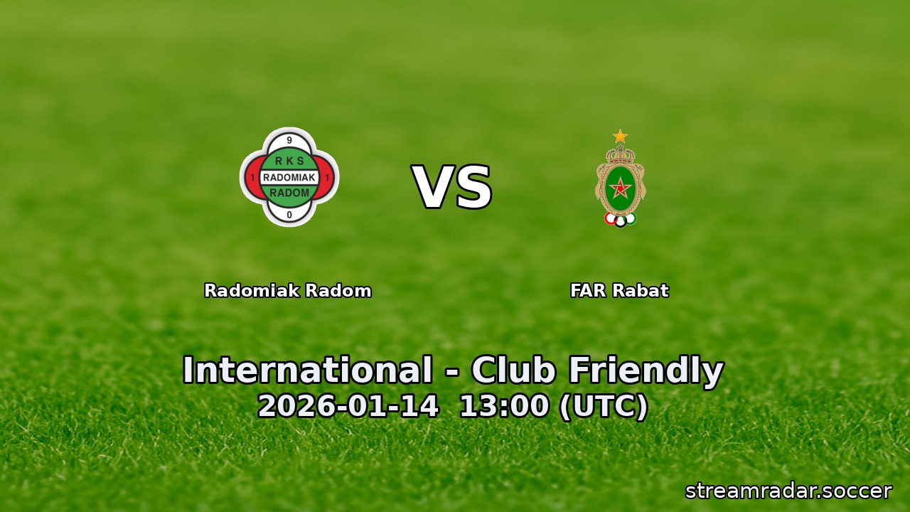 Radomiak Radom vs FAR Rabat