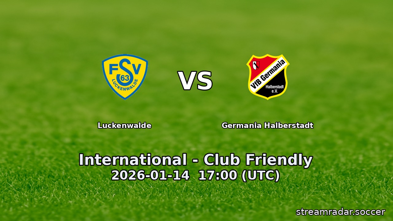 Luckenwalde vs Germania Halberstadt