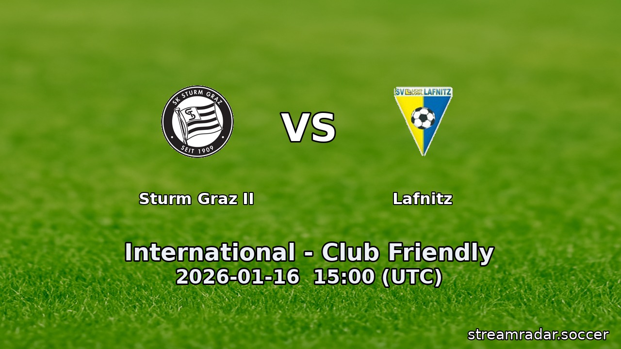 Sturm Graz II vs Lafnitz