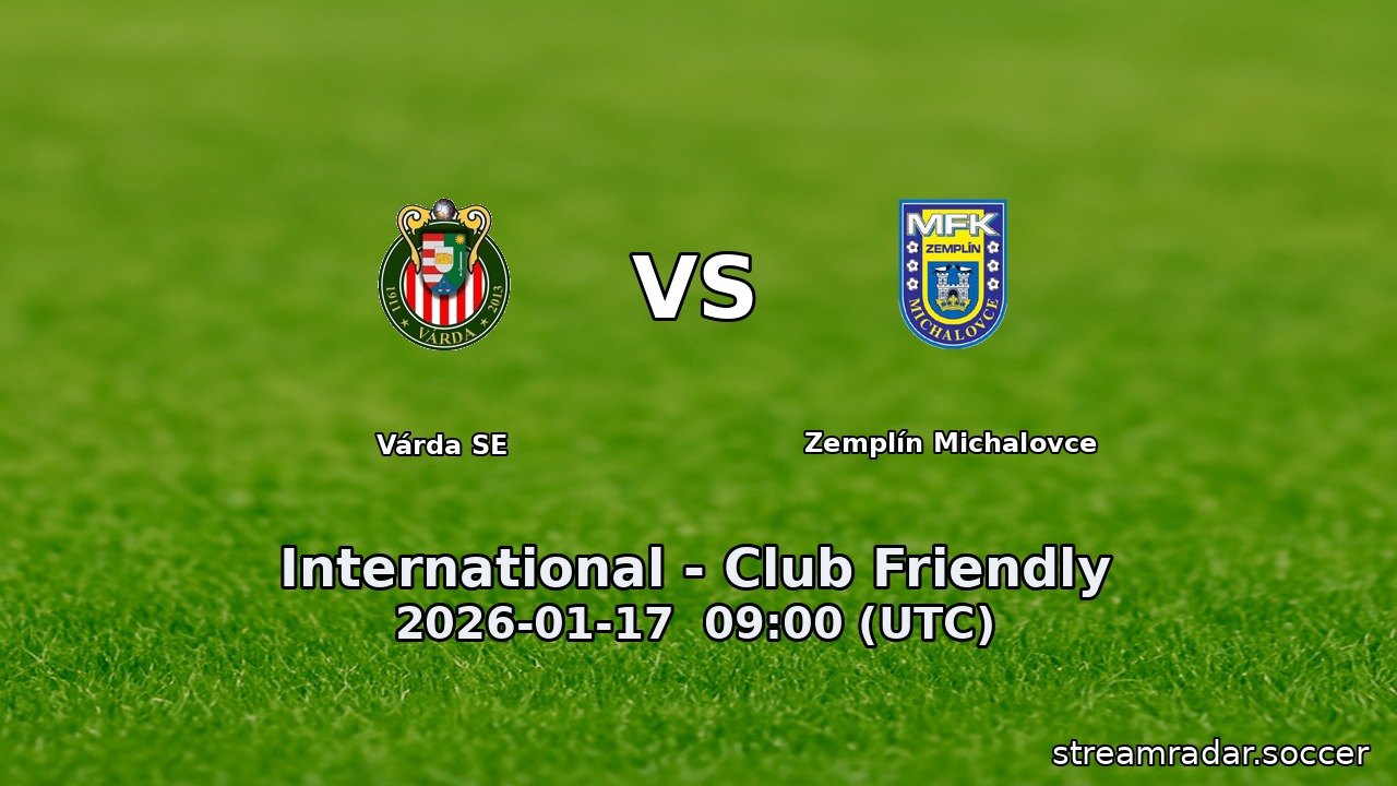Várda SE vs Zemplín Michalovce