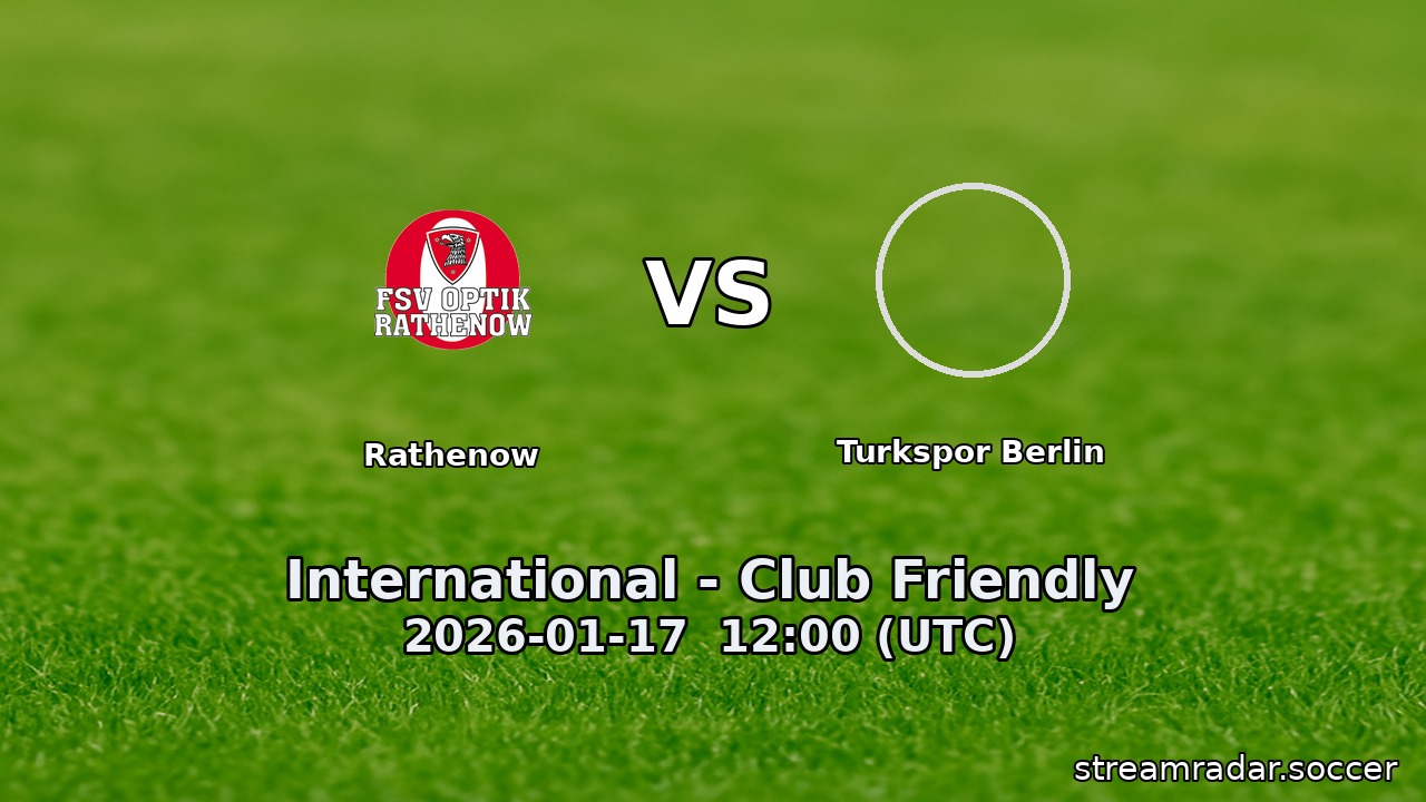 Rathenow vs Turkspor Berlin