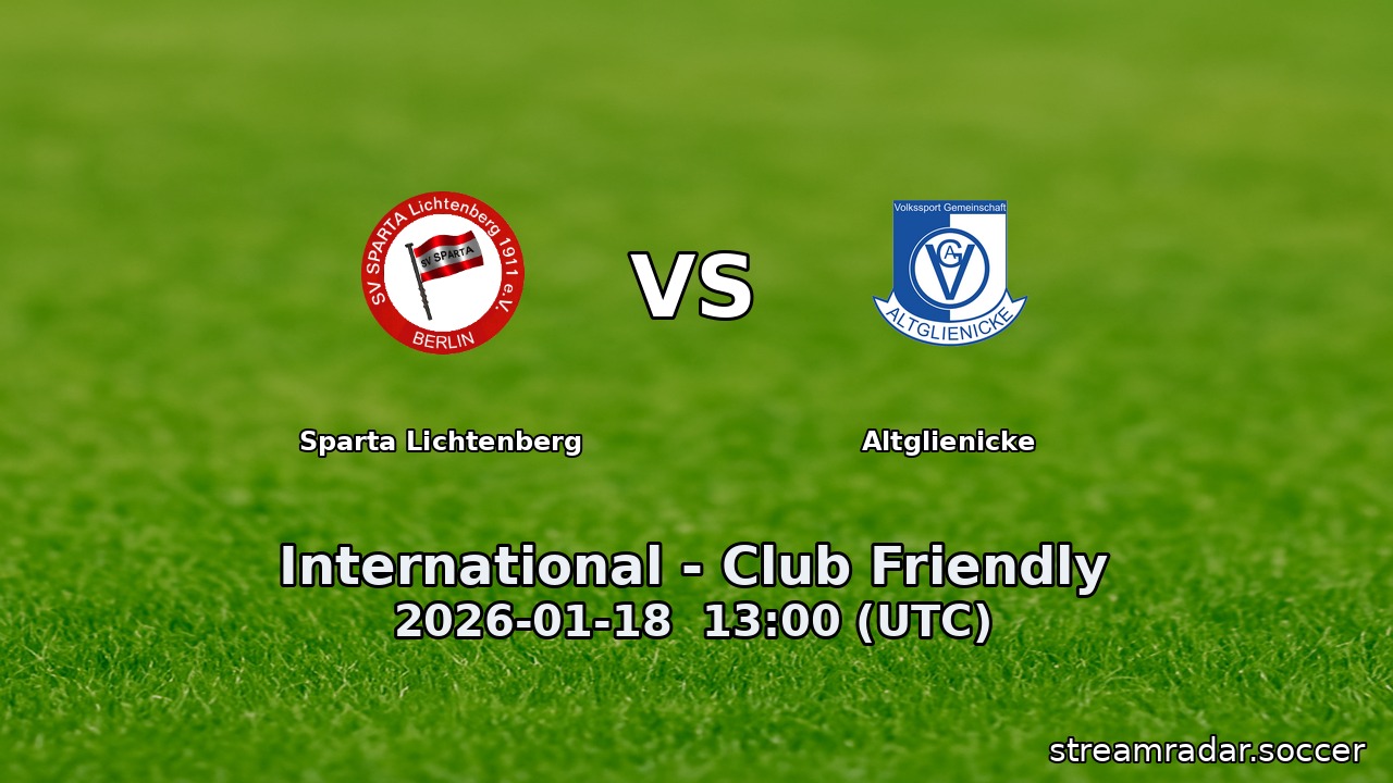 Sparta Lichtenberg vs Altglienicke