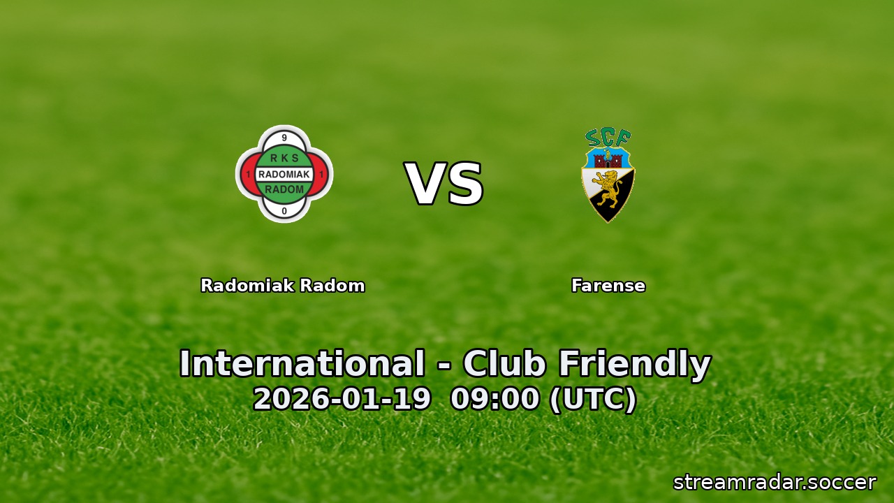 Radomiak Radom vs Farense