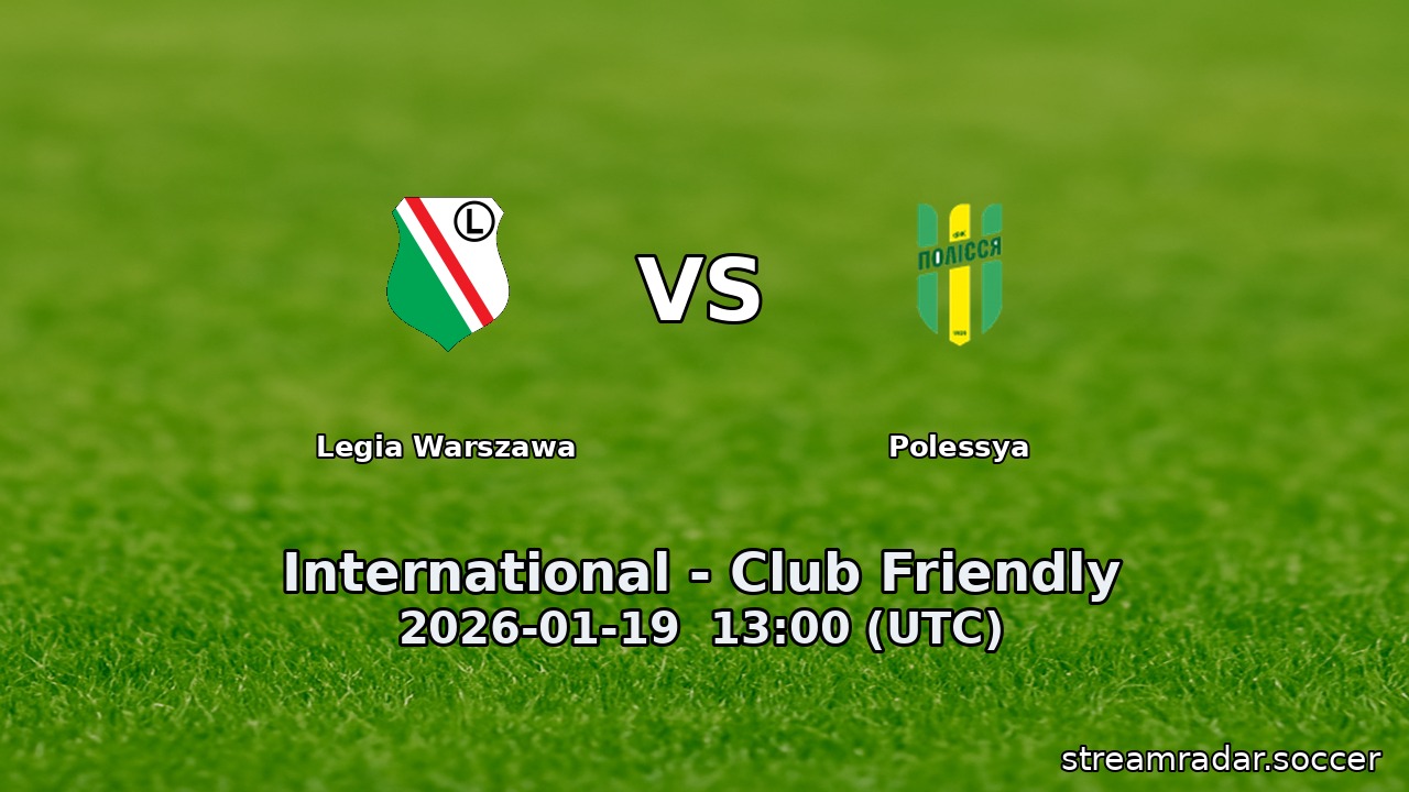 Legia Warszawa vs Polessya