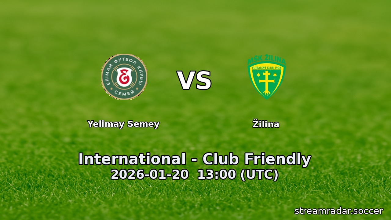Yelimay Semey vs Žilina
