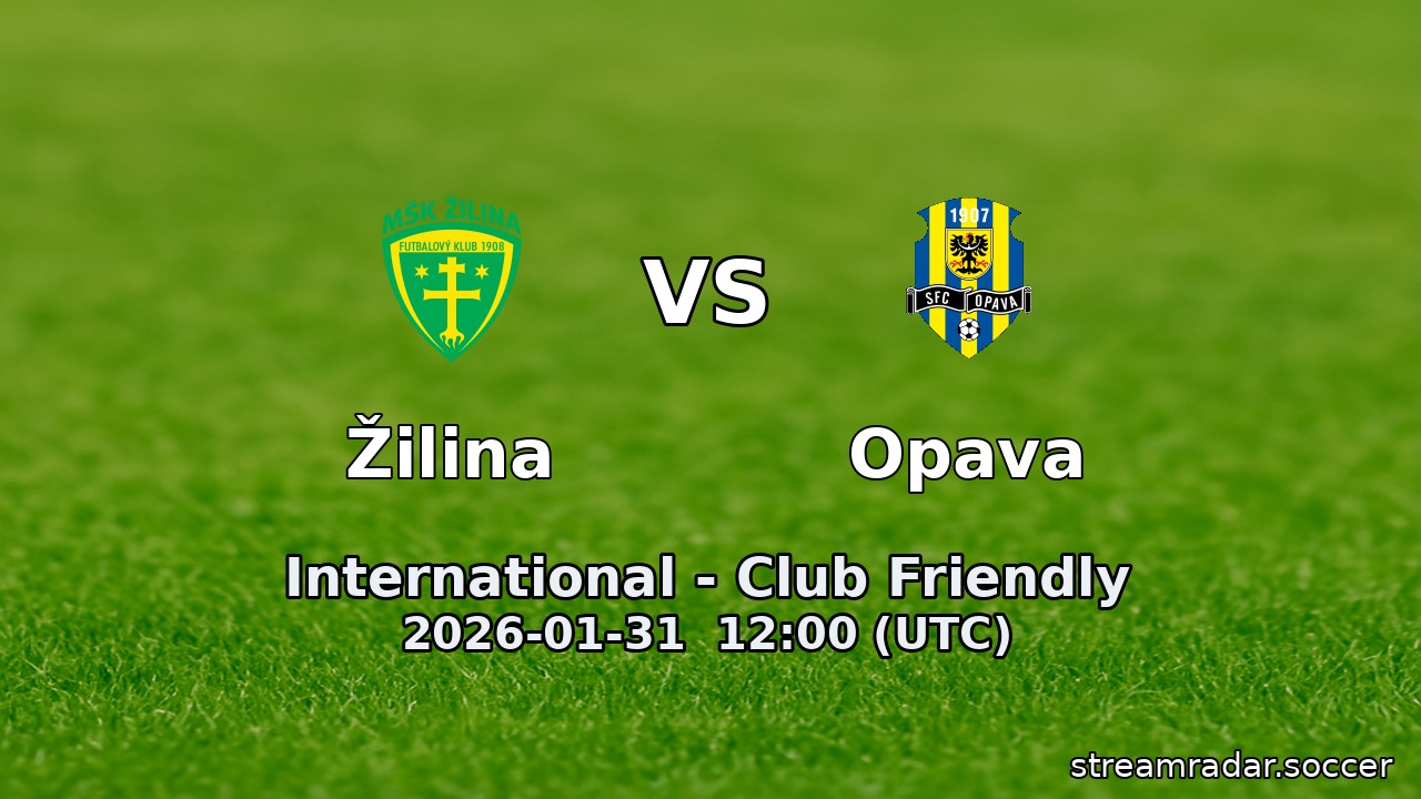 Žilina vs Opava