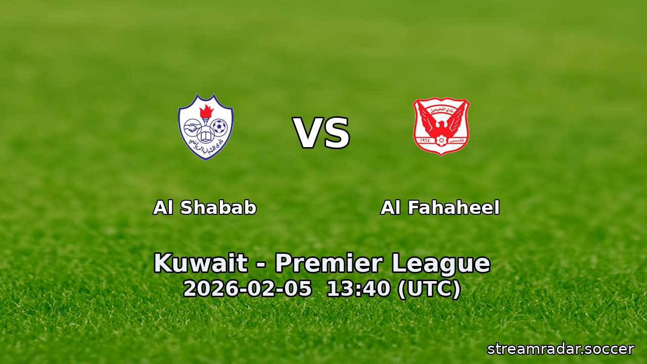 Al Shabab vs Al Fahaheel