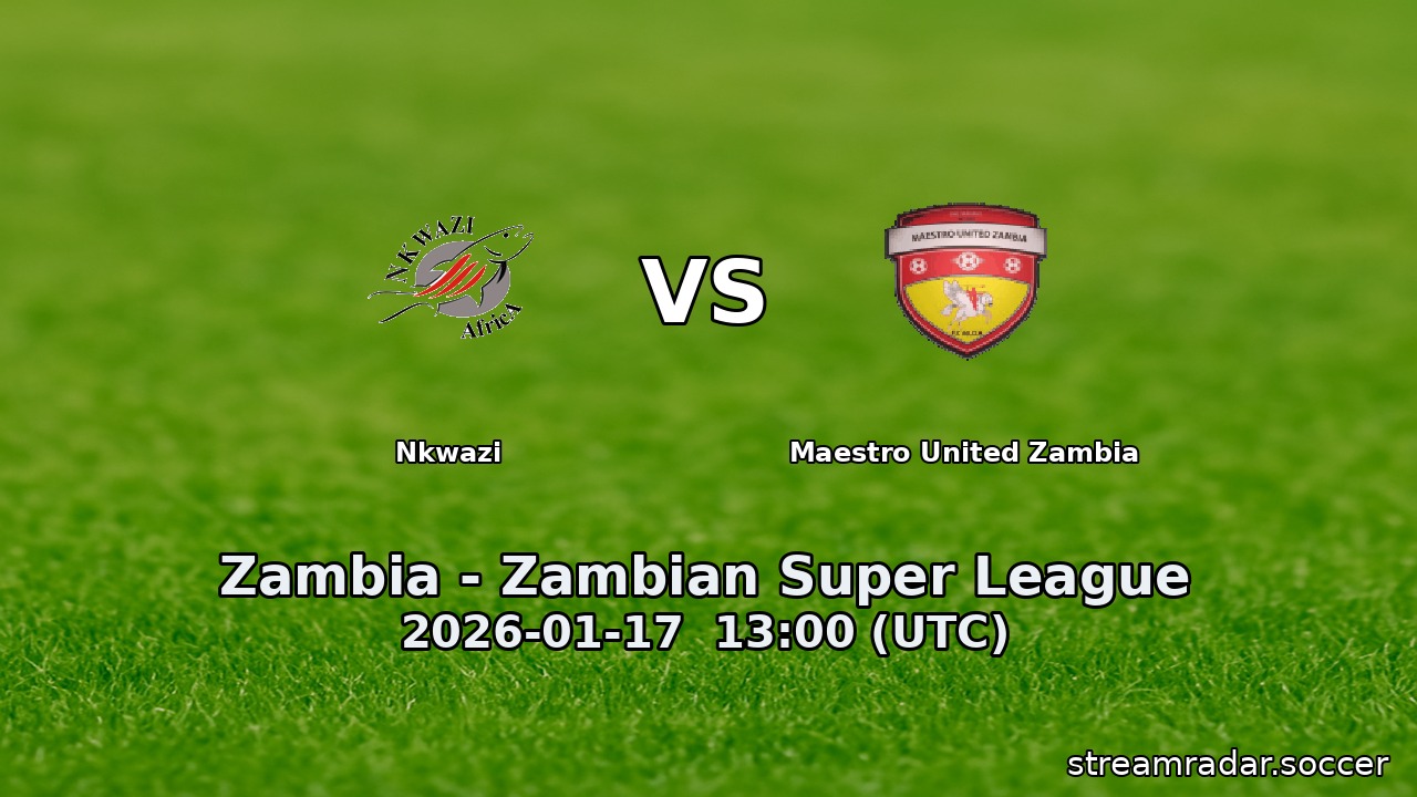 Nkwazi vs Maestro United Zambia