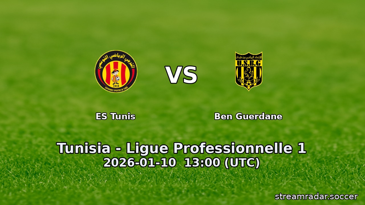 ES Tunis vs Ben Guerdane