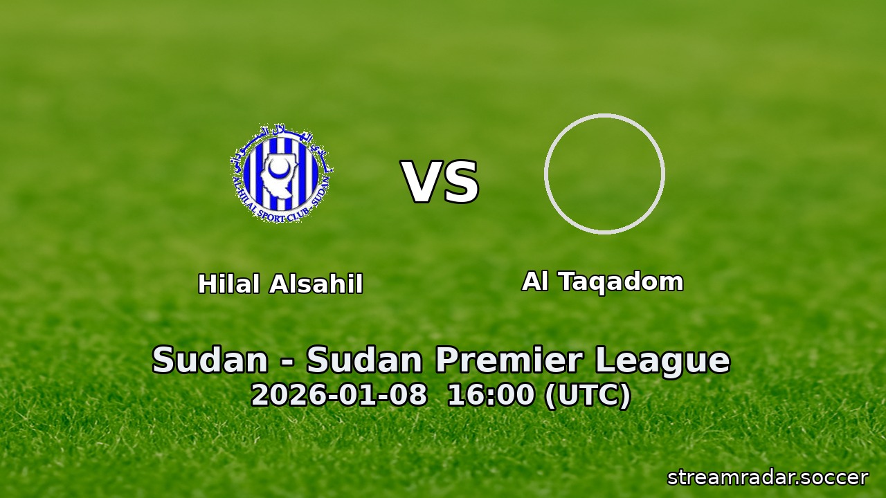 Hilal Alsahil vs Al Taqadom
