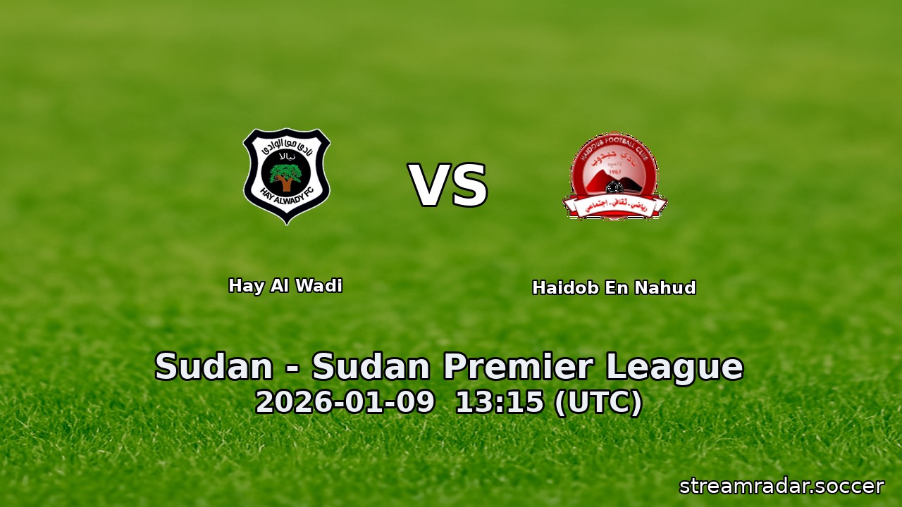 Hay Al Wadi vs Haidob En Nahud