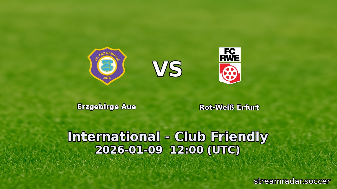Erzgebirge Aue vs Rot-Weiß Erfurt