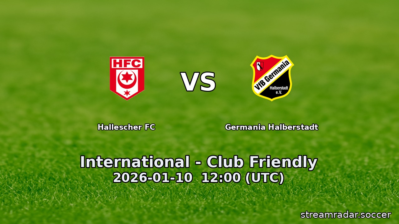 Hallescher FC vs Germania Halberstadt