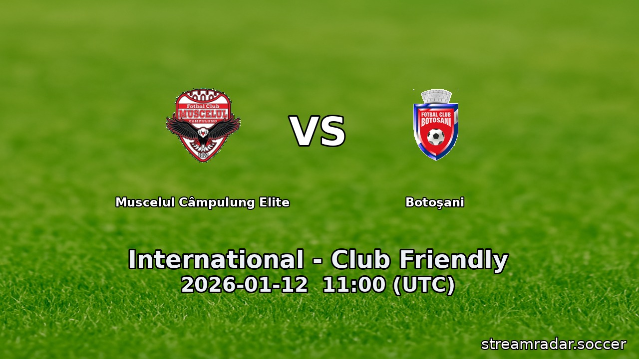 Muscelul Câmpulung Elite vs Botoşani