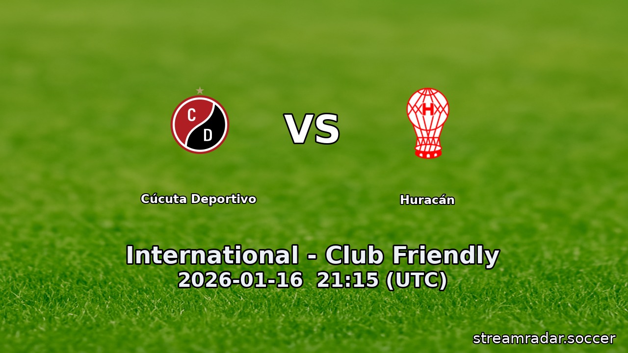 Cúcuta Deportivo vs Huracán