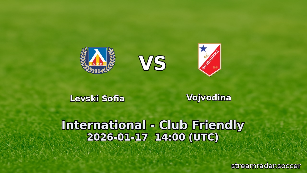 Levski Sofia vs Vojvodina