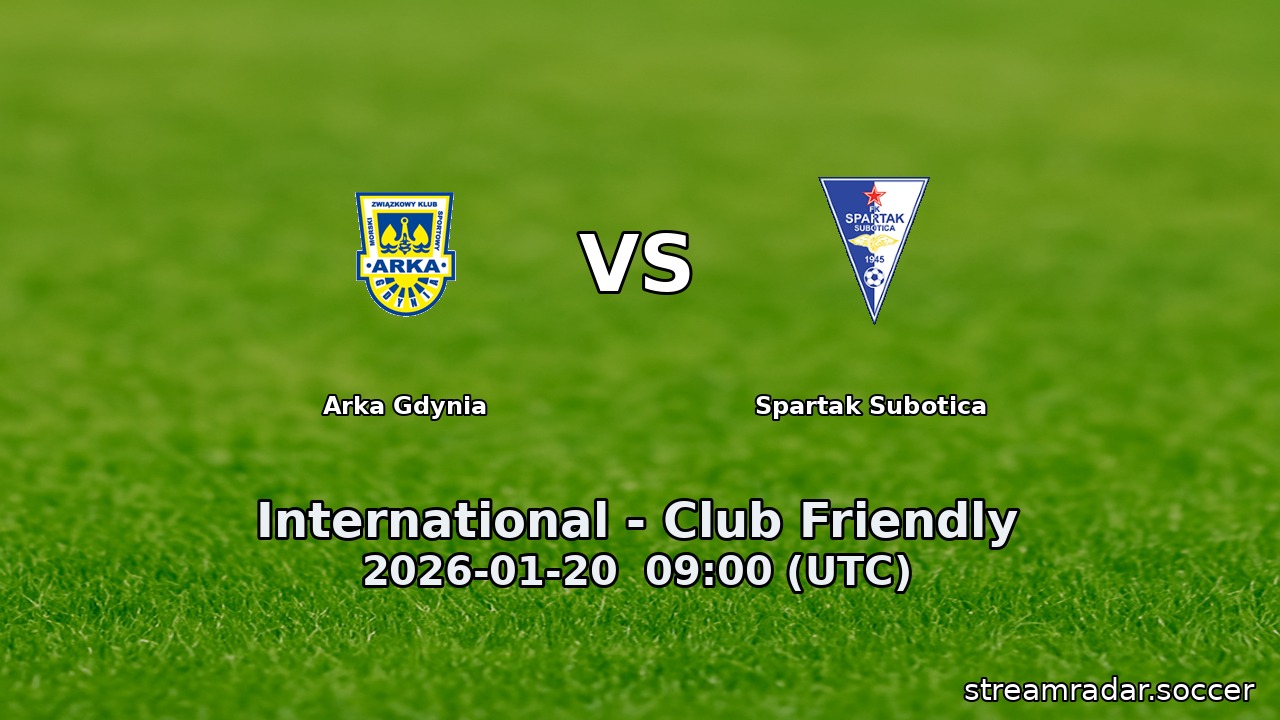 Arka Gdynia vs Spartak Subotica